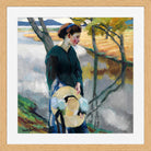 Edward Cucuel Print, Spätsommer (1911) in an oak frame