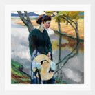 Edward Cucuel Print, Spätsommer (1911) in a white frame