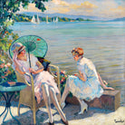 Edward Cucuel Print, Summer afternoon at the lake (1920) as an unframed print