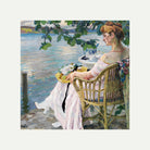 Edward Cucuel Print, Summer evening (1916) with an off-white border for rolled canvas