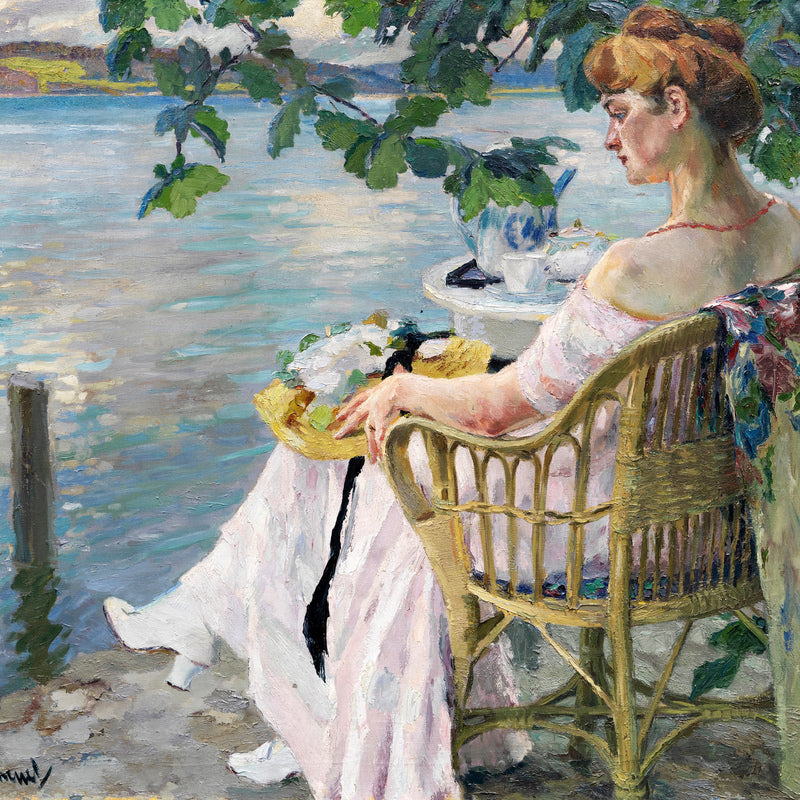 Edward Cucuel Print, Summer evening (1916) as an unframed print