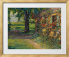 Edward Cucuel Print, The artist’s house on Lake Starnberg (1920) in a gold frame