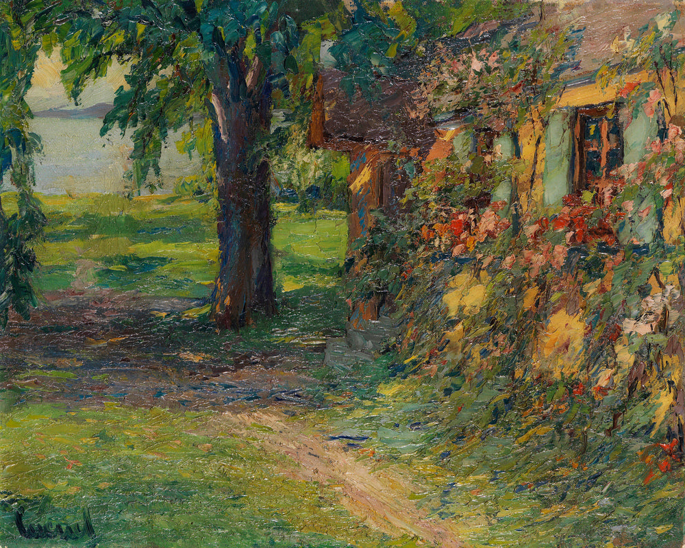 Edward Cucuel Print, The artist’s house on Lake Starnberg (1920) as an unframed print