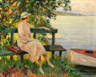 Edward Cucuel Print, The green bench (1920) as an unframed print