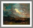 Edward Mitchell Bannister Print, After the Shower (1883–1887) — light grey frame