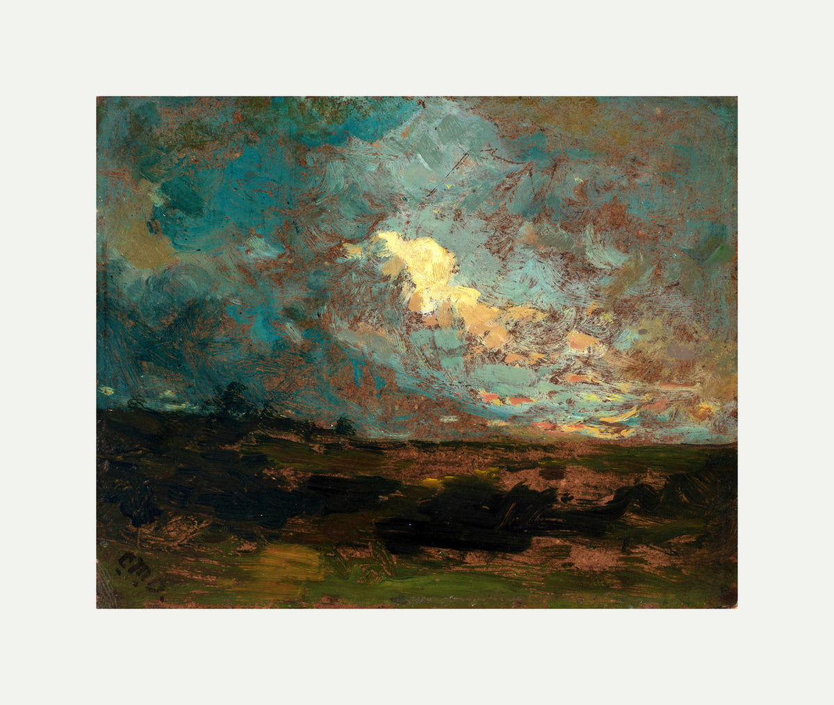 Edward Mitchell Bannister Print, After the Shower (1883–1887) — rolled canvas