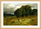 Edward Mitchell Bannister Print, Approaching Storm (1886) — oak frame
