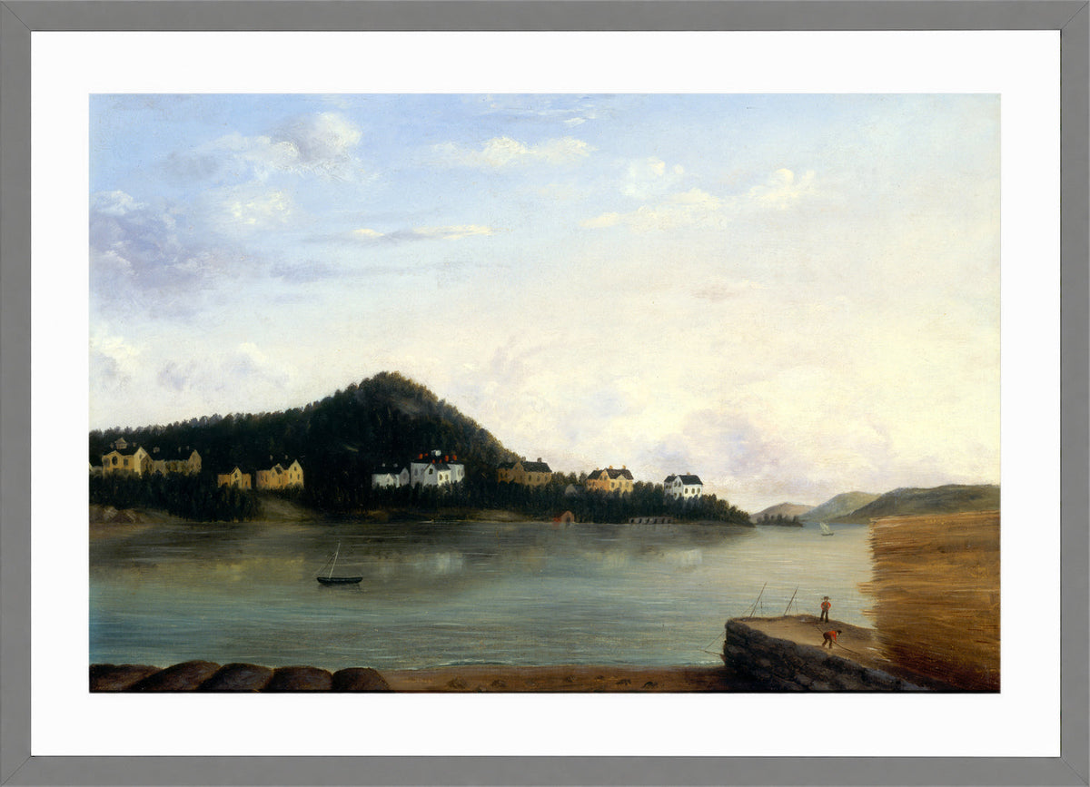 Edward Mitchell Bannister Print, Dorchester (1856) — light grey frame