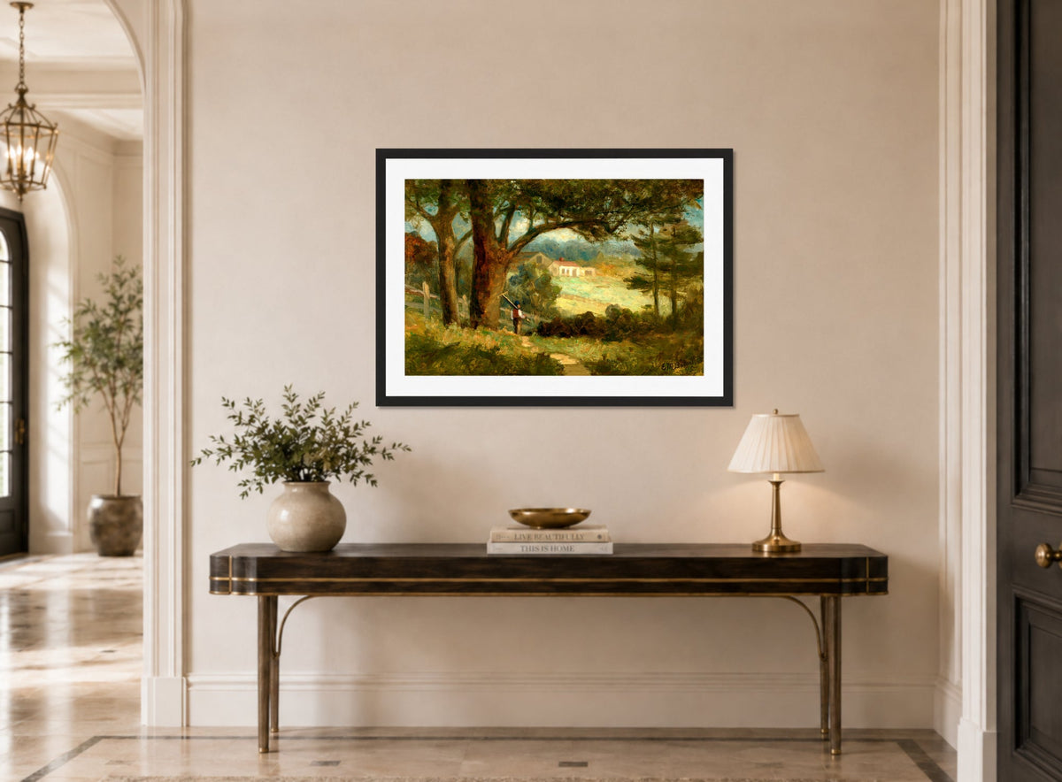 Edward Mitchell Bannister Print, Homeward (1895) — hallway