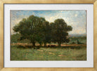 Edward Mitchell Bannister Print, Landscape (1899) — gold frame