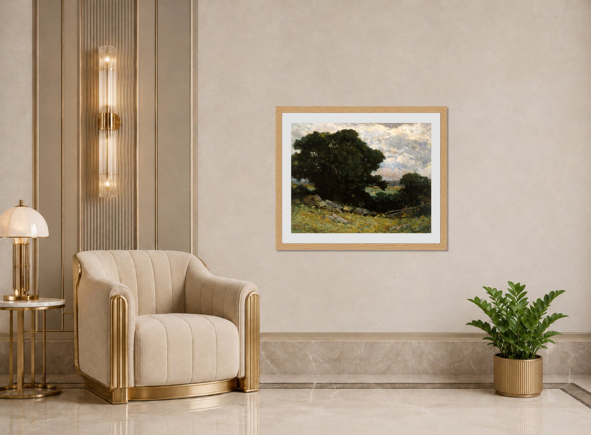 Edward Mitchell Bannister Print, Landscape — art deco roomset
