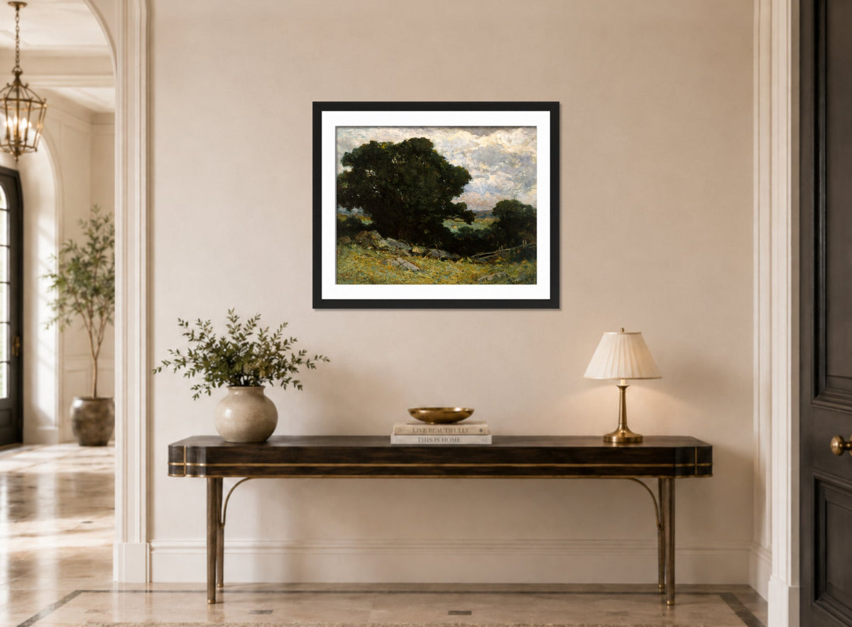 Edward Mitchell Bannister Print, Landscape — hallway