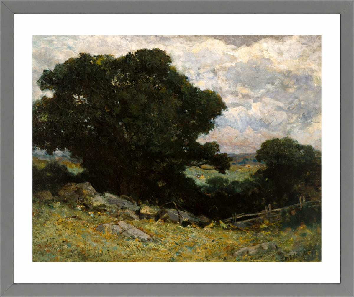 Edward Mitchell Bannister Print, Landscape — light grey frame