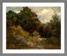 Edward Mitchell Bannister Print, Landscape (Trees) — light grey frame