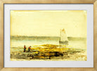Edward Mitchell Bannister Print, Morning on the Shore (1892) — gold frame