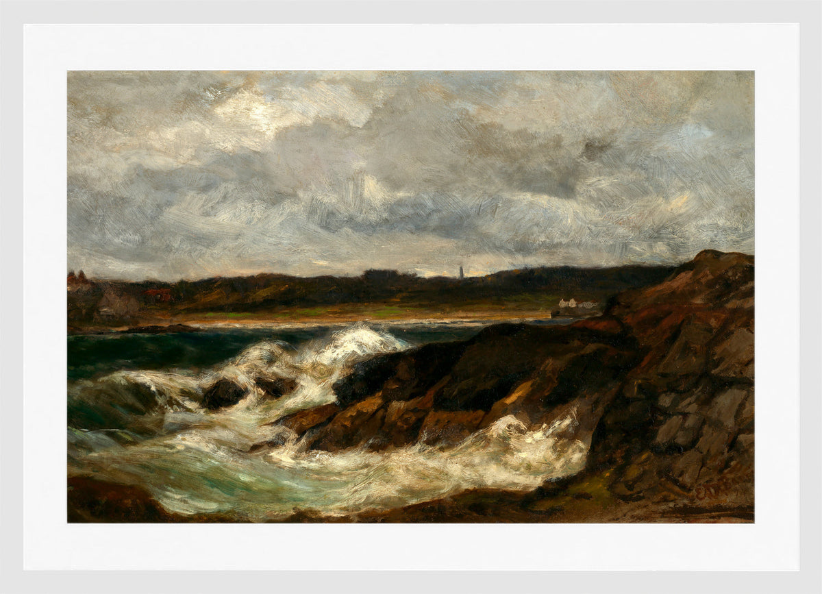 Edward Mitchell Bannister Print, Newport (1877–1882) — white frame