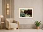 Edward Mitchell Bannister Print, Ocean Cliffs (1881) — art deco roomset
