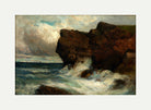 Edward Mitchell Bannister Print, Ocean Cliffs (1881) — rolled canvas