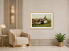 Edward Mitchell Bannister Print, People Near Boat (1893) — art deco roomset