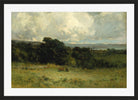 Edward Mitchell Bannister Print, Pleasant Pastures (1887) — black frame