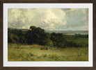 Edward Mitchell Bannister Print, Pleasant Pastures (1887) — brown frame