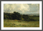 Edward Mitchell Bannister Print, Pleasant Pastures (1887) — dark grey frame
