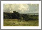Edward Mitchell Bannister Print, Pleasant Pastures (1887) — light grey frame