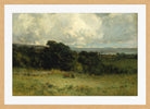Edward Mitchell Bannister Print, Pleasant Pastures (1887) — oak frame