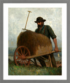 Edward Mitchell Bannister Print, Seaweed Gatherers (1898) — light grey frame