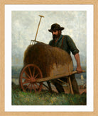 Edward Mitchell Bannister Print, Seaweed Gatherers (1898) — oak frame