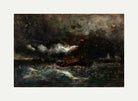 Edward Mitchell Bannister Print, Squall, Brenton Light — rolled canvas