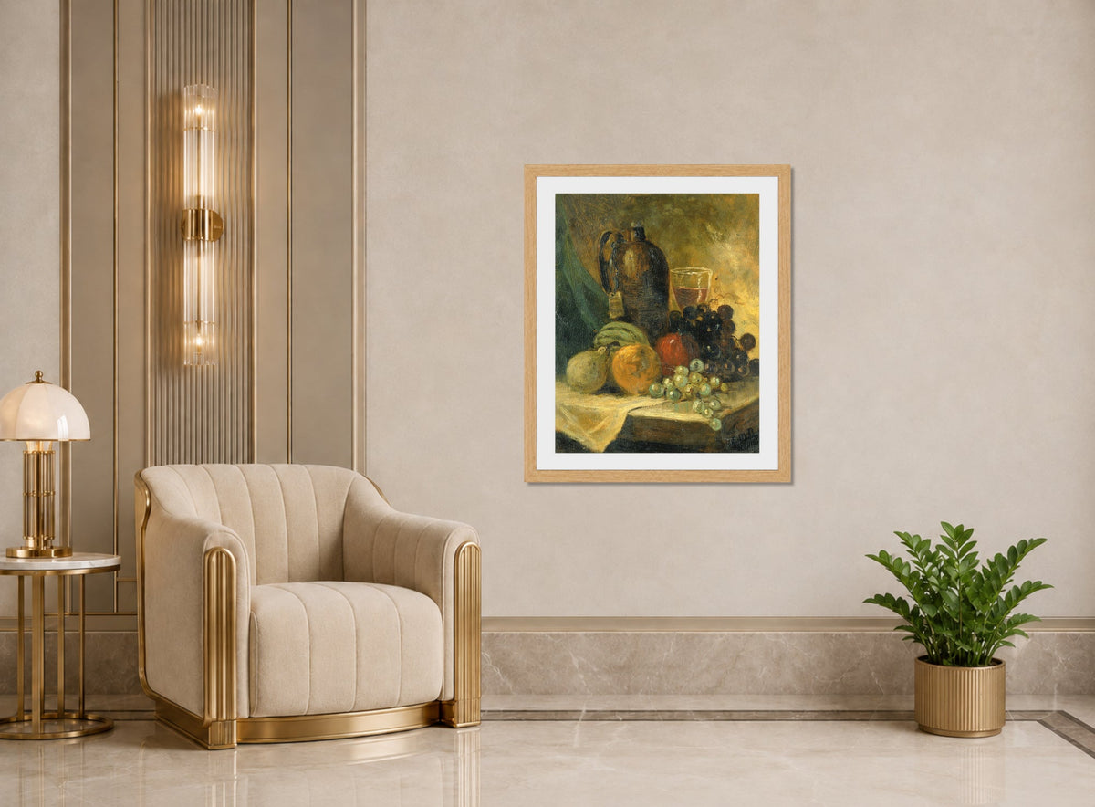 Edward Mitchell Bannister Print, Still Life — art deco roomset