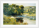 Edward Mitchell Bannister Print, Streamside — white frame