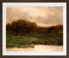 Edward Mitchell Bannister Print, Summer Twilight — brown frame