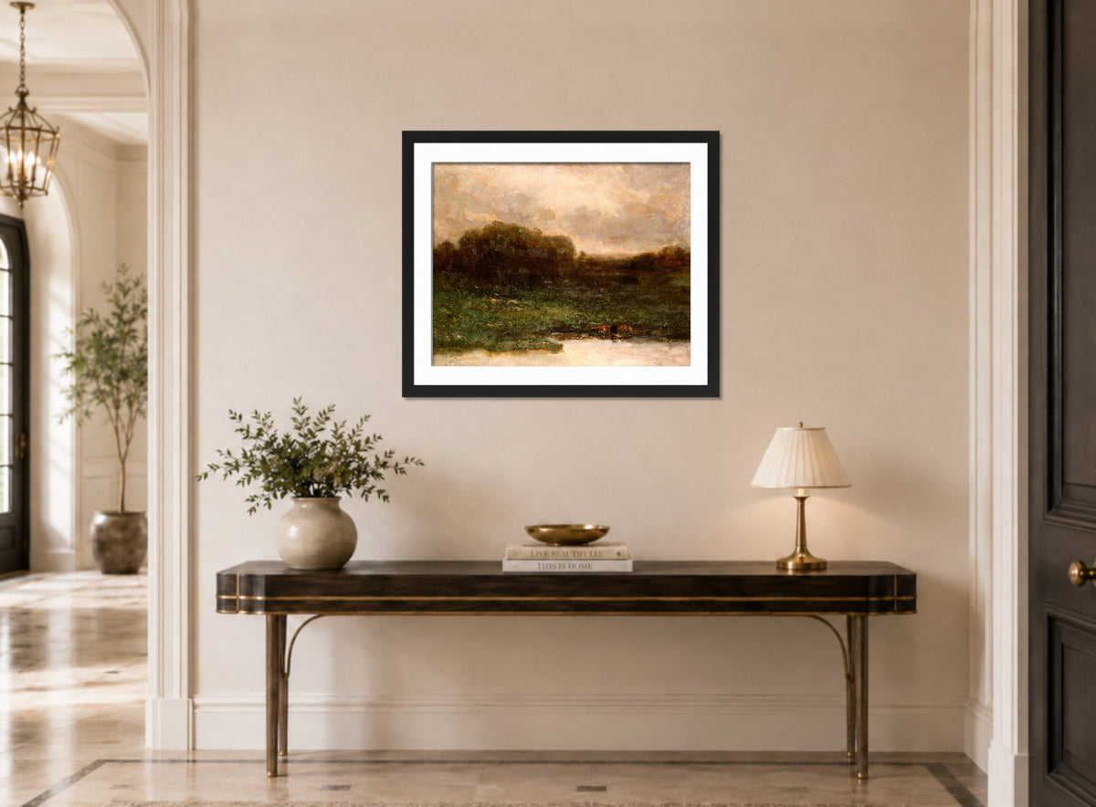 Edward Mitchell Bannister Print, Summer Twilight — hallway