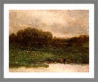 Edward Mitchell Bannister Print, Summer Twilight — light grey frame