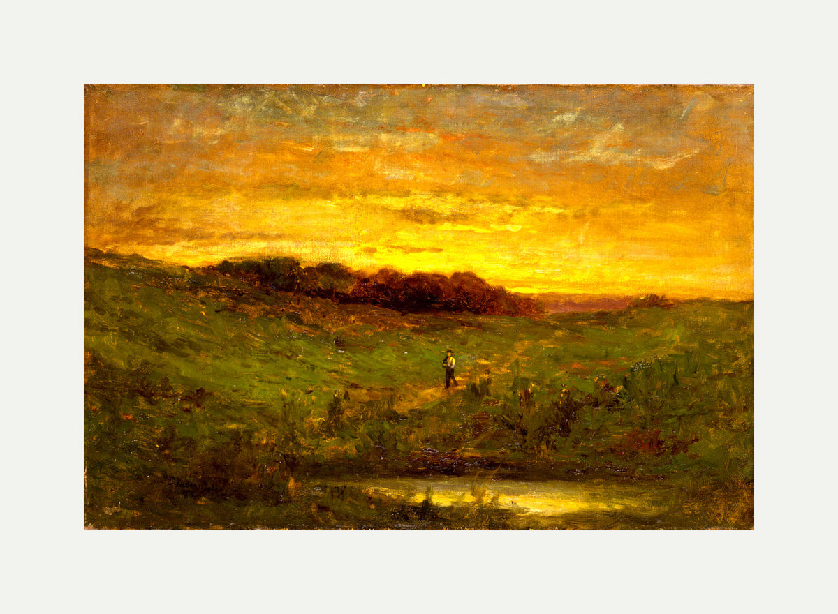 Edward Mitchell Bannister Print, Sunset (1883) — rolled canvas
