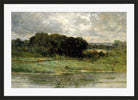 Edward Mitchell Bannister Print, Swale Land (1898) — black frame