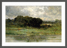 Edward Mitchell Bannister Print, Swale Land (1898) — dark grey frame