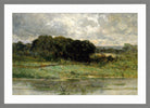 Edward Mitchell Bannister Print, Swale Land (1898) — light grey frame