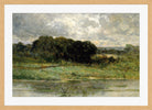 Edward Mitchell Bannister Print, Swale Land (1898) — oak frame