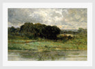 Edward Mitchell Bannister Print, Swale Land (1898) — white frame