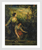 Edward Mitchell Bannister Print, The Drinking Pool (Three Women at Water) (1894) — white frame