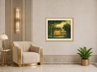 Edward Mitchell Bannister Print, The Old Homestead — art deco roomset