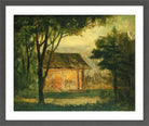 Edward Mitchell Bannister Print, The Old Homestead — dark grey frame