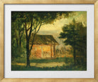 Edward Mitchell Bannister Print, The Old Homestead — gold frame