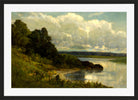 Edward Mitchell Bannister Print, The Palmer River (1885) — black frame