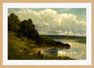 Edward Mitchell Bannister Print, The Palmer River (1885) — oak frame