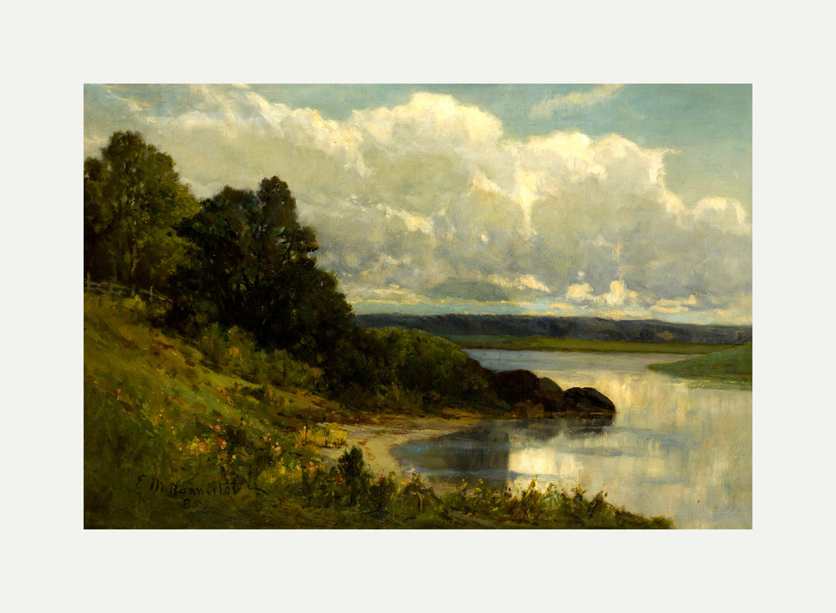 Edward Mitchell Bannister Print, The Palmer River (1885) — rolled canvas