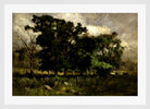 Edward Mitchell Bannister Print, Tree Landscape (1877) — white frame